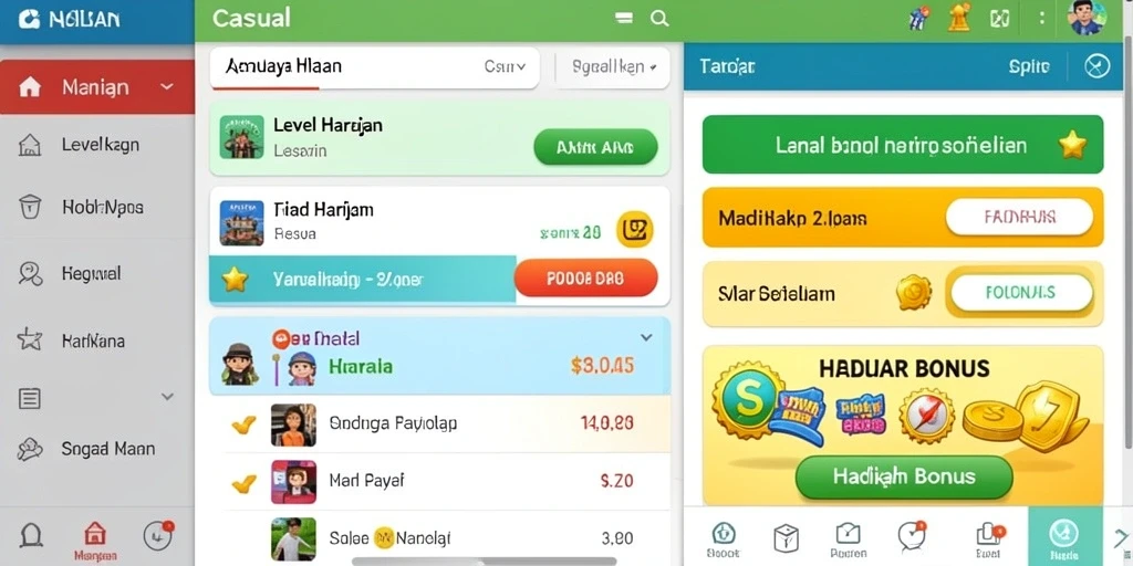 Tampilan antarmuka yang bersih dan menarik.