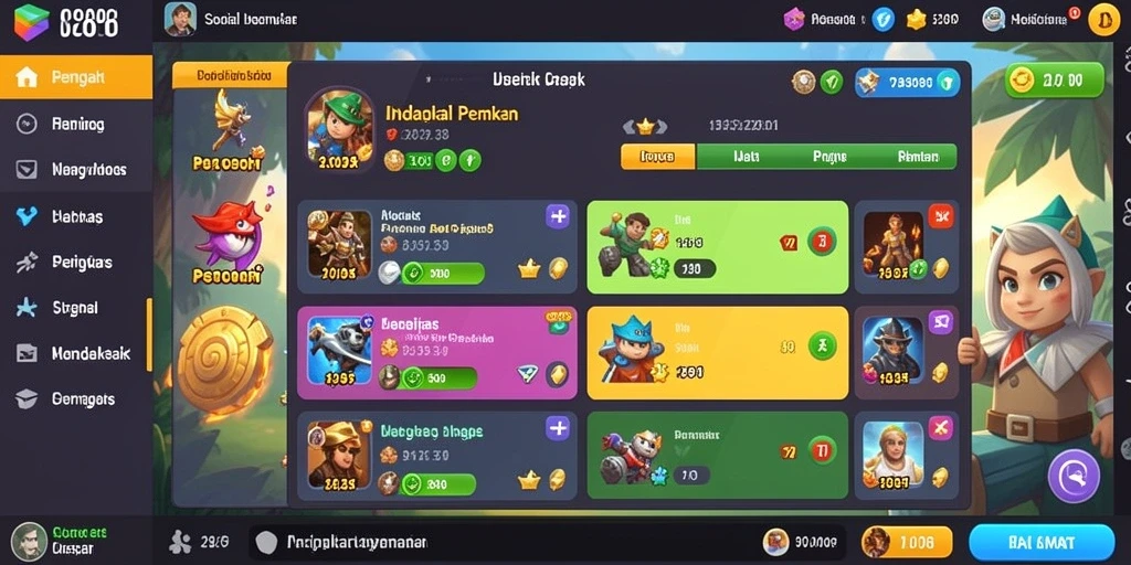 Tampilan awal yang menarik dan penuh warna.