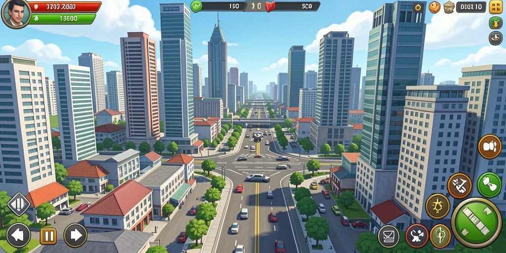 Screenshot 1: Tampilan awal permainan dengan karakter yang menarik.