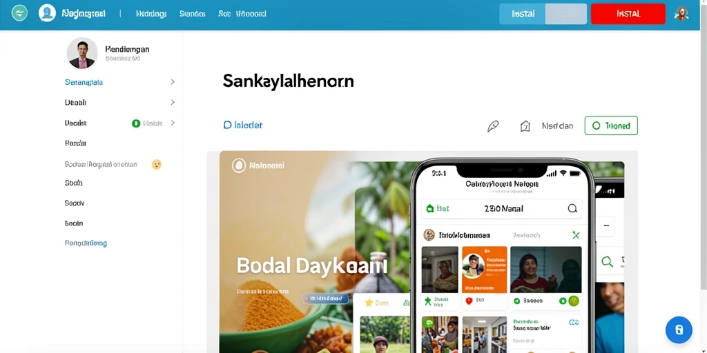 Tampilan antarmuka yang intuitif dan menarik.