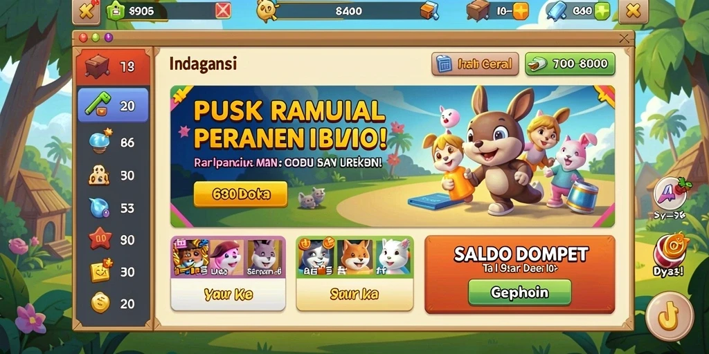 Tampilan antarmuka yang menarik dan mudah digunakan.
