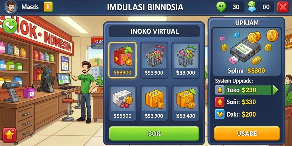 Tangkapan layar yang menunjukkan karakter utama dalam permainan.