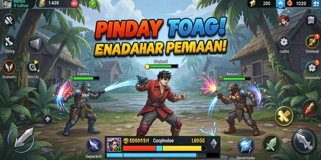 Tangkapan layar aksi seru di medan pertempuran.