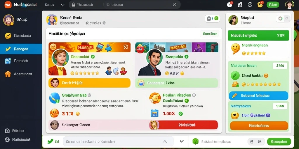 Screenshot menunjukkan karakter utama di tengah misi.