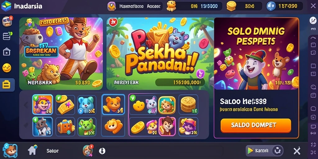 Tampilan awal permainan yang menarik.